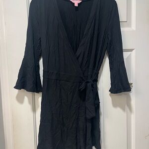 Lilly Pulitzer Black Skort Wrap with Sleeves